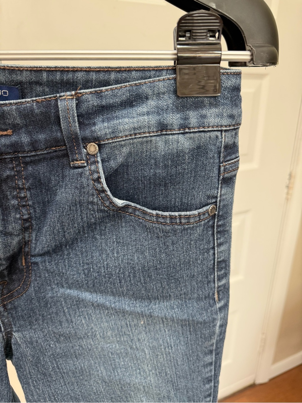 Bandolino Dark Blue Straight Leg Jeans - Picture 2 of 7